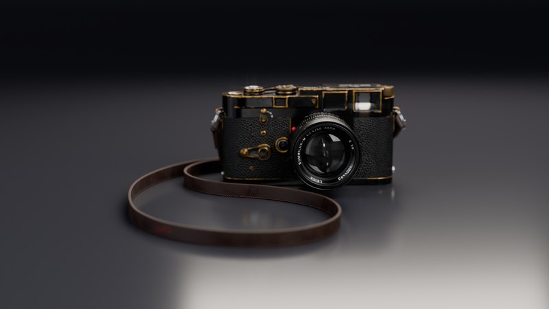 Vintage camera 3D